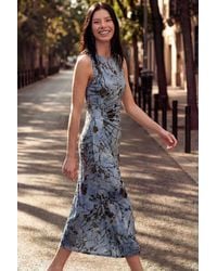 Desigual - Flocked Midi Dress, Polyester - Lyst