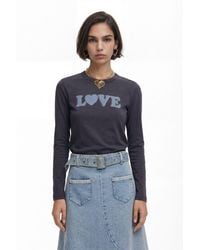 Desigual - Love T-Shirt, Cotton - Lyst
