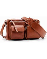 Desigual - S Leather Pockets Crossbody Bag - Lyst
