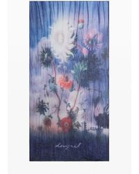 Desigual - Printed Flower Scarf, Polyester - Lyst