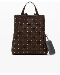 Desigual - Medium Faux Leather Patch Backpack - Lyst