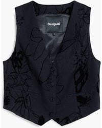 Desigual - Tailor Flocked Vest - Lyst