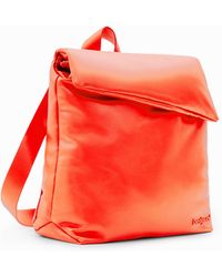 Desigual - Small Leather Backpack - Lyst