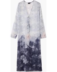 Desigual - V-Neck Blouse With Ruffles, Polyester - Lyst