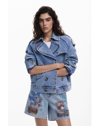 Desigual - Double-Breasted Tucker Jacket - Lyst