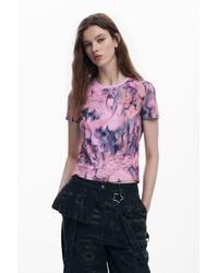Desigual - Collina Strada Floral T-Shirt, Cotton - Lyst