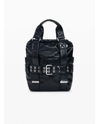 Desigual - Mini Buckle Backpack, Polyurethane - Lyst