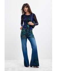 Desigual - Flare Jeans M. C. Lacroix, Cotton - Lyst