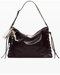Desigual - Large Shiny Woven Bag, Polyurethane - Lyst