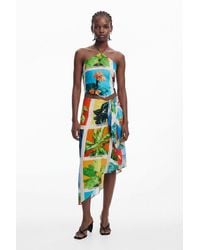 Desigual - Tyler Mcgillivary Postcard Pareo, Viscose - Lyst