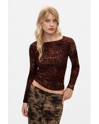 Desigual - Flocked T-Shirt - Lyst