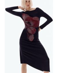 Desigual - Pixelated Midi Dress, Viscose - Lyst