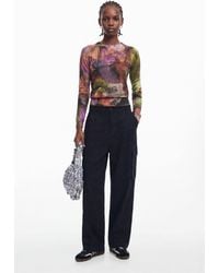 Desigual - M. Christian Lacroix Printed Cargo Pants, Cotton - Lyst