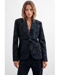 Desigual - Flocked Blazer - Lyst