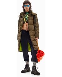 Desigual - Detachable Padded Coat, Polyamide - Lyst