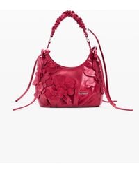 Desigual - Small Bag Flower Appliqués, Polyurethane - Lyst