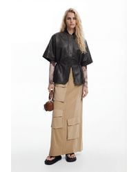 Desigual - Long Cargo Knit Skirt, Cotton - Lyst