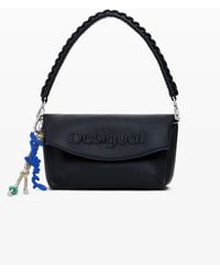 Desigual - Medium 3D Logo Flap Bag - Lyst