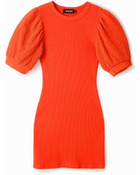 Desigual - Short Slim Coral Dress - Lyst