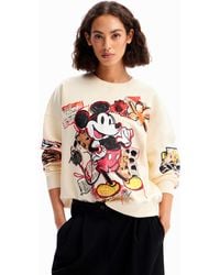 Desigual - Oversized Mickey Mouse Sweatshirt - Lyst