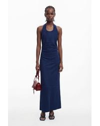 Desigual - Open-Back Suede Dress, Polyester - Lyst