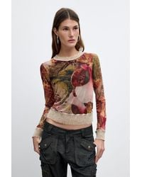 Desigual - Printed T-Shirt M. C. Lacroix, Polyester - Lyst