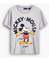 Desigual - Mickey Mouse T-Shirt, Cotton - Lyst