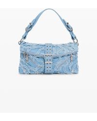 Desigual - Embroidered Denim Bag - Lyst