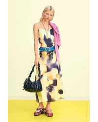 Desigual - Printed Long Dress, Polyester - Lyst