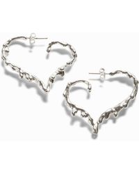 Desigual - Zalio Plated Heart Earrings - Lyst