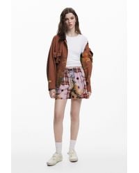 Desigual - Collina Strada Boxer Bermuda, Cotton - Lyst