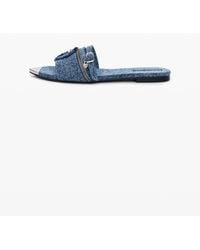 Desigual - Flat Denim Sandal, Cotton - Lyst