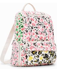 Desigual - M Floral Canvas Backpack - Lyst