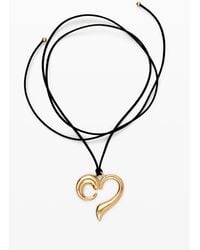 Desigual - Heart Pendant Zalio Cord - Lyst