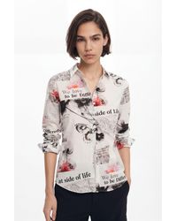 Desigual - Arty Faces Shirt, Cotton - Lyst