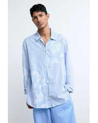 Desigual - Printed Floral Shirt, Cotton - Lyst