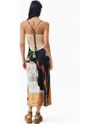 Desigual - Strappy Knit Dress, Polyester - Lyst