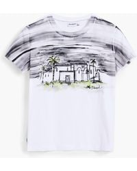 Desigual - Short-Sleeve Palm Tree T-Shirt, Cotton - Lyst