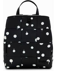Desigual - Geflochtener Rucksack S Tropfen - Lyst
