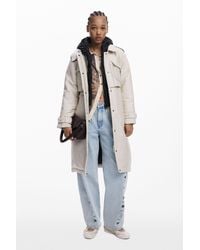 Desigual - Light Long Padded Jacket - Lyst