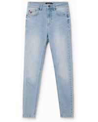 Desigual - Slim Push-Up Jeans, Cotton - Lyst