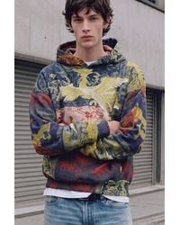 Desigual - Printed Hooded Sweatshirt, Cotton - Lyst