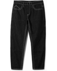 Desigual - Long Denim Pants With Pockets, Cotton - Lyst
