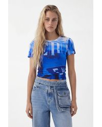 Desigual - Signal Print T-Shirt, Viscose - Lyst