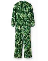 Desigual - Camo Boilersuit, Viscose - Lyst