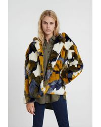 Desigual - Short Plush Jacket - Lyst