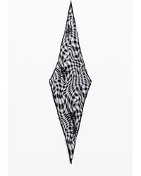 Desigual - Tartan Scarf, Polyester - Lyst