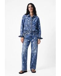 Desigual - Regular Embroidered Jeans, Cotton - Lyst