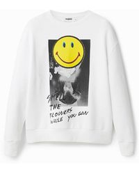 Desigual - Oversize Smiley® Sweatshirt - Lyst