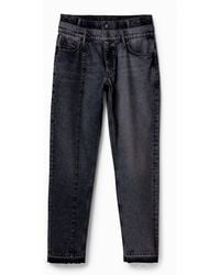 Desigual - Double-Waist Carrot Jeans, Cotton - Lyst